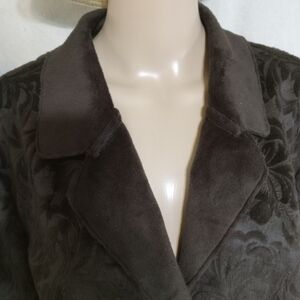 Essentials Women's Dark Brown Teddy Jacket